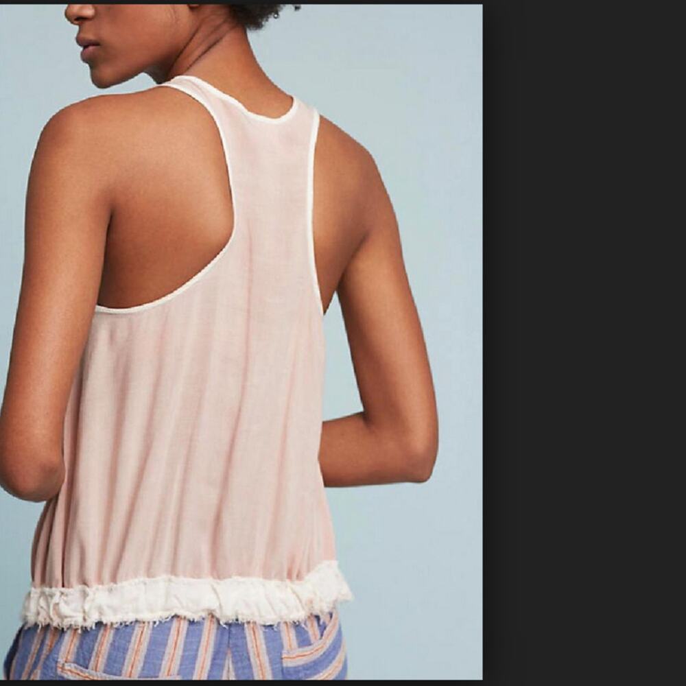 SILKA Pink Rosewater Racerback Tank Top  sz M NWT